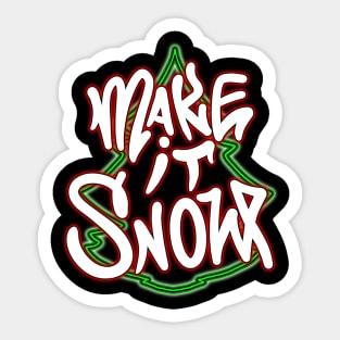 Make It Snow Sticker